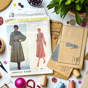 Vogue 2047 – Vintage Christian Aujard for Vogue French Boutique – Dress &...